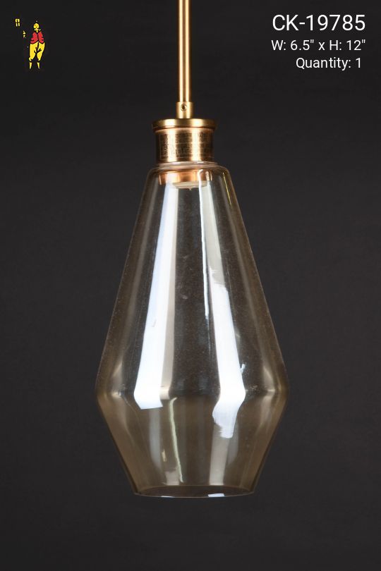 Modern Clear Glass Hanging Pendant