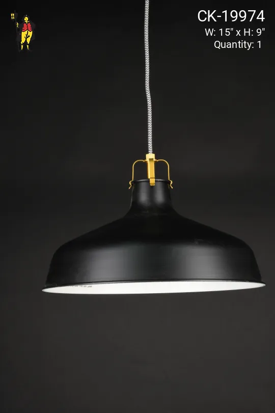 Black 15" Hanging RLM
