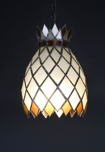 Art Glass "Pineapple" Hanging Pendant