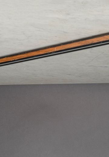 92" Black & Wood Grain Track Only