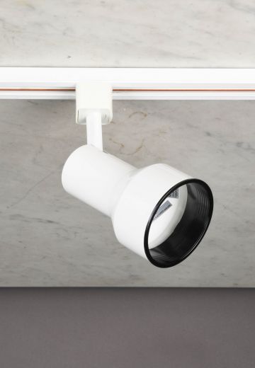 3.5" White Curved Can Track Light Head (Only) (Compatible w/CK-21842)