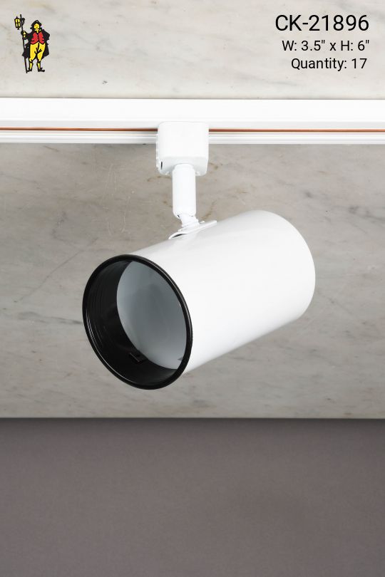 3.5" White Can Track Light Head (Only) (Compatible w/CK-21842)