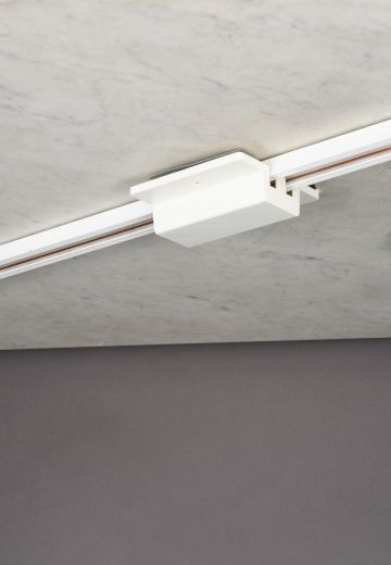 48" White Track w/Center Mount