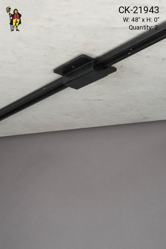 48" Black Track w/Center Mount (Track Only)
