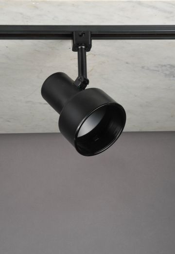 3.5" Black Curved Can Track Light Head (Only) (Compatible w/CK-21945)
