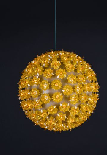 9" Gold Hanging Holiday Globe