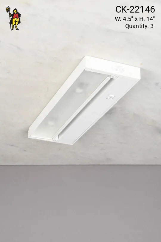 14" White Halogen Under Cabinet Light