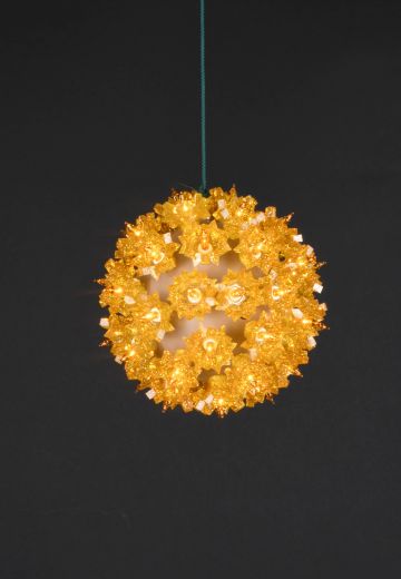 5" Gold Light Holiday Globe