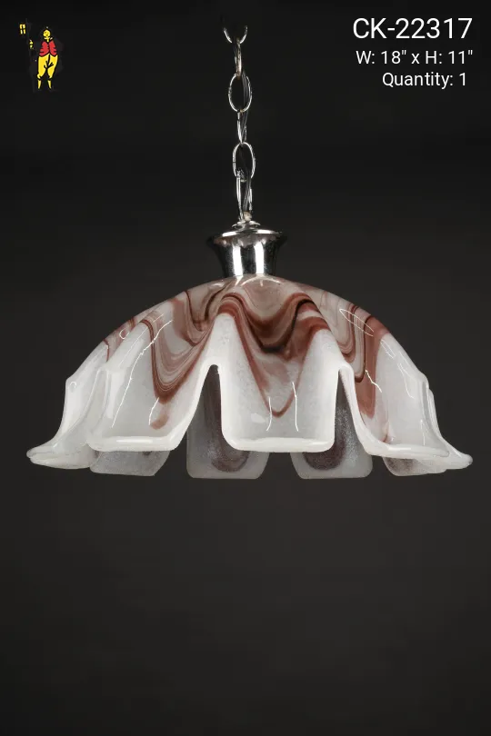 Alabaster Modern Abstract Hanging Pendant