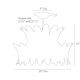 Two Tiered Curved Leaf Plate Chandelier #0