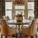 Two Tiered Curved Leaf Plate Chandelier #1