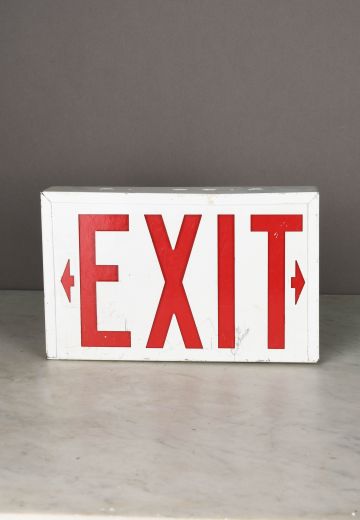 Metal Single Sided Wall Mount Exit Sign