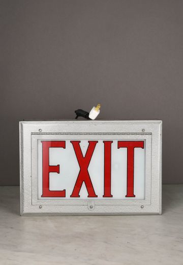 Single Sided Metal Wall/Ceiling Mount Exit Sign