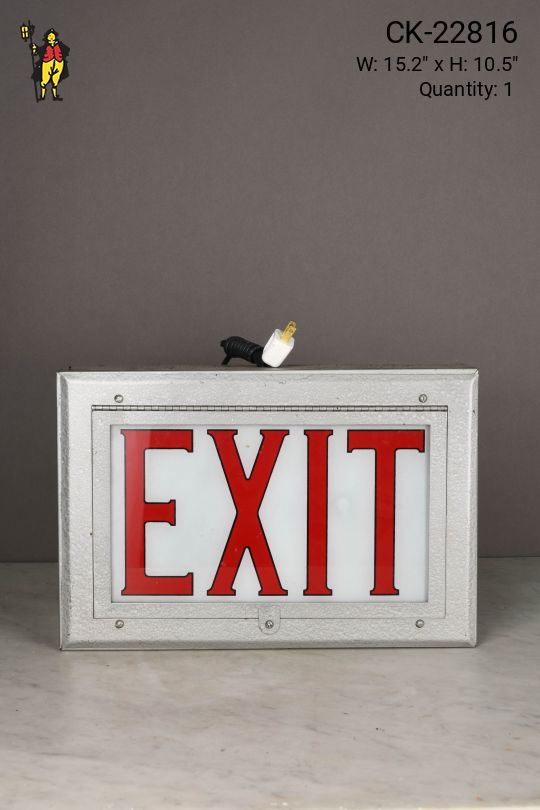 Single Sided Metal Wall/Ceiling Mount Exit Sign
