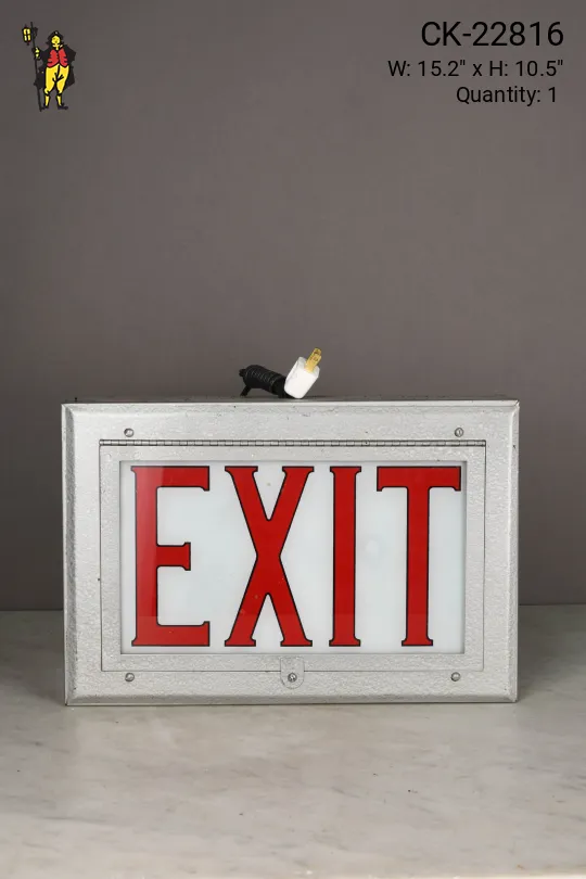 Single Sided Metal Wall/Ceiling Mount Exit Sign