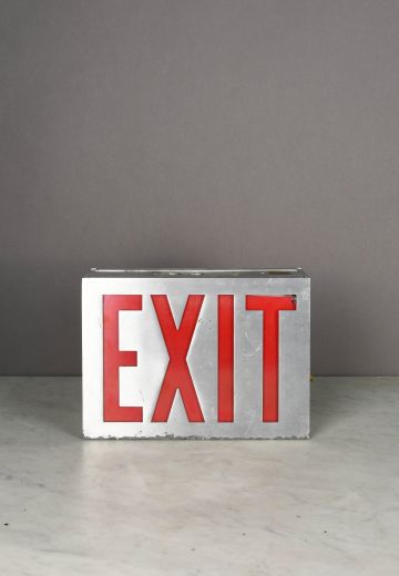 Metal Single Sided Wall/Ceiling Mount Exit Sign