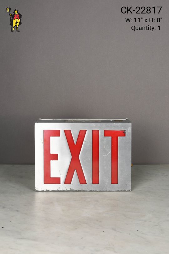 Metal Single Sided Wall/Ceiling Mount Exit Sign