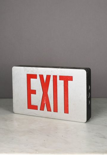 Metal Double Sided Wall Mount Exit Sign