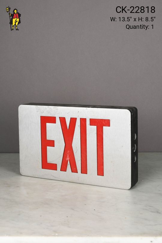 Metal Double Sided Wall Mount Exit Sign