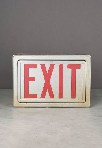 Single Sided Wall Mounted Metal Exit Sign