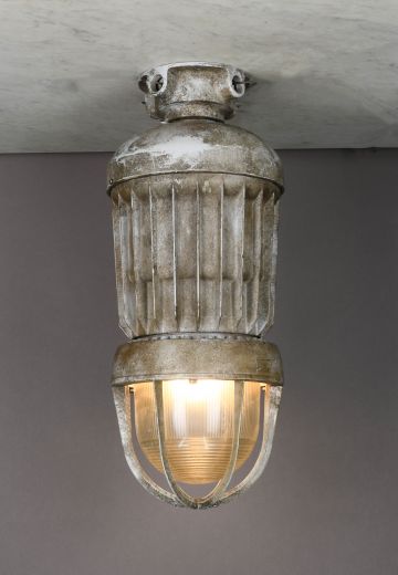 Large Industrial Flush Mount Fixture