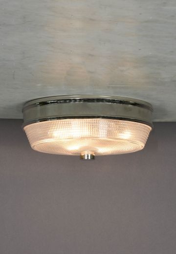 Textured Glass 10" Flush Mount Fixture