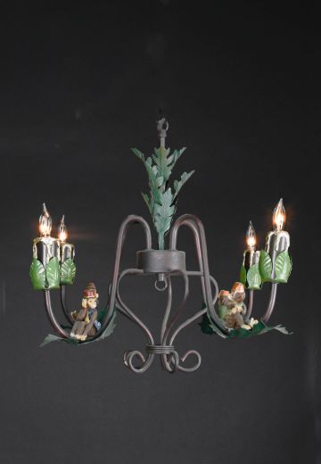 Monkey Four Light Chandelier