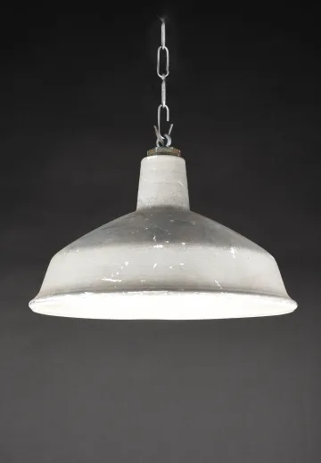 16" White Distressed Hanging RLM