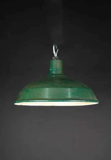 17" Green Distressed Hanging RLM