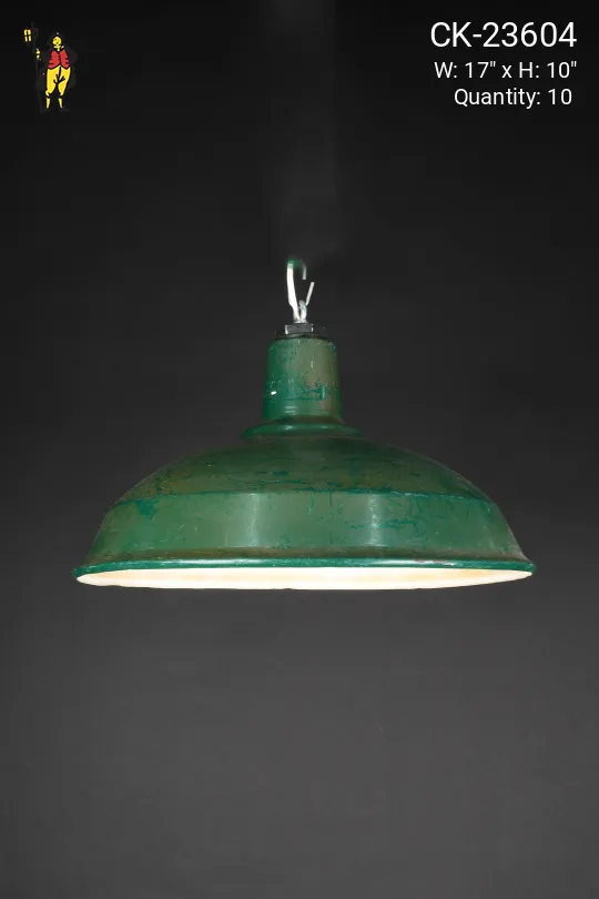 17" Green Distressed Hanging RLM