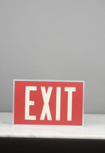 Red "Exit" Sign