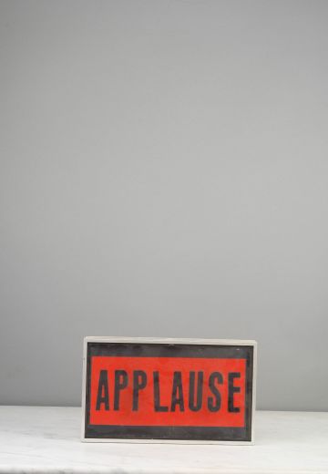 Red & Black "Applause" Sign