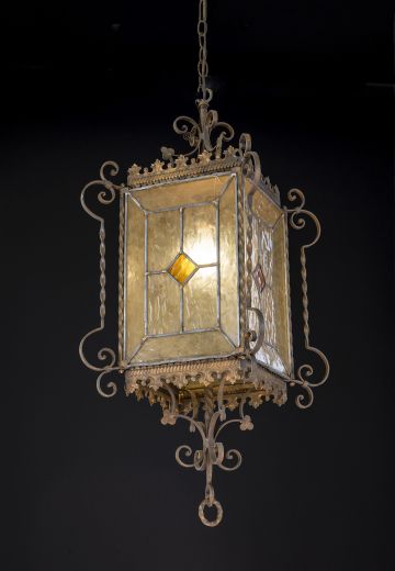Wrought Iron Gothic Hanging Lantern