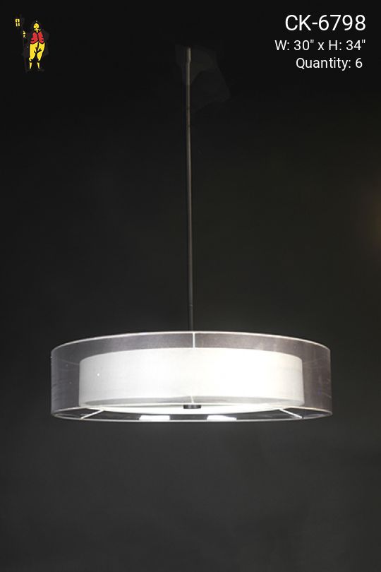 Modern Fabric Shade Pendant