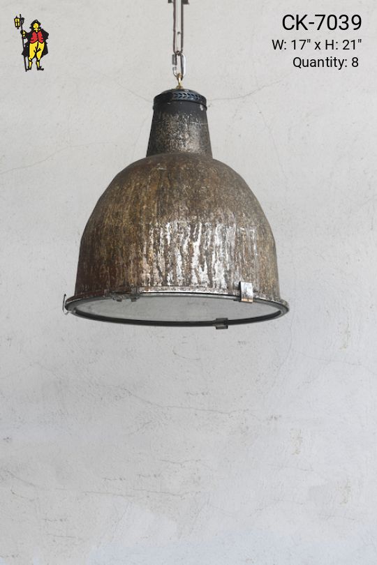 Distressed Industrial Hanging Dome