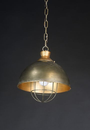 Hanging Industrial Dome w/Cage
