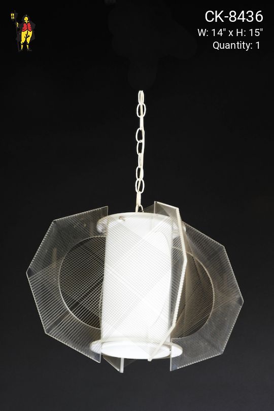 White Post Modern Pendant