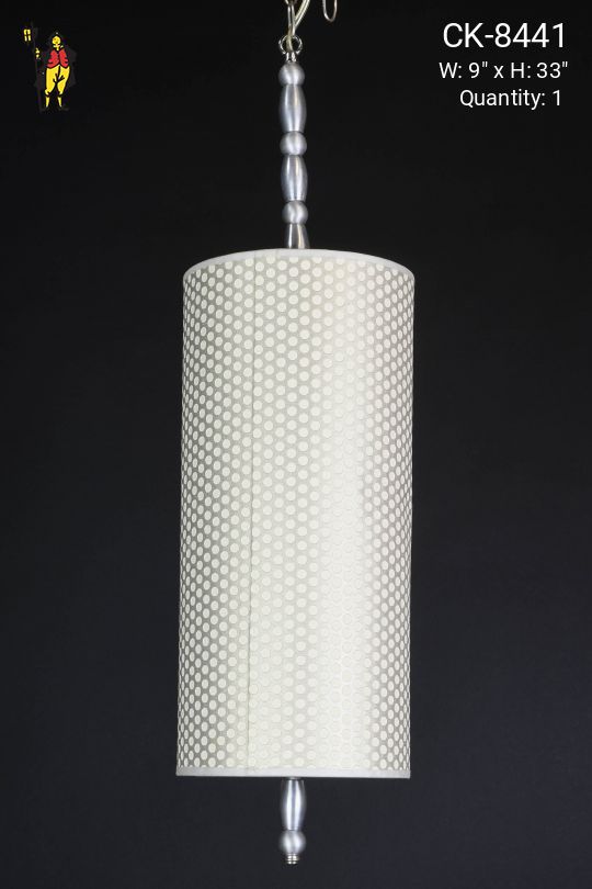 Silver Woven Hanging Pendant