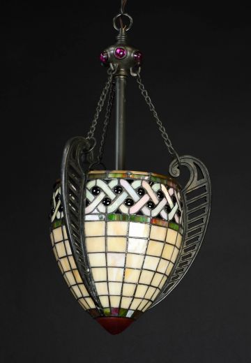 Tiffany Glass Bowl Hanging Pendant