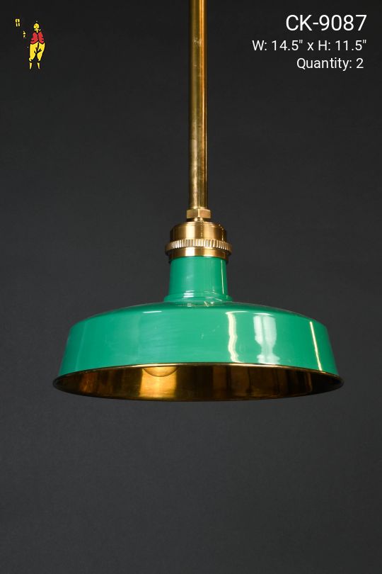 Green & Brass Hanging RLM