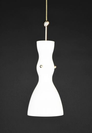 Modern White Glass Hanging Pendant