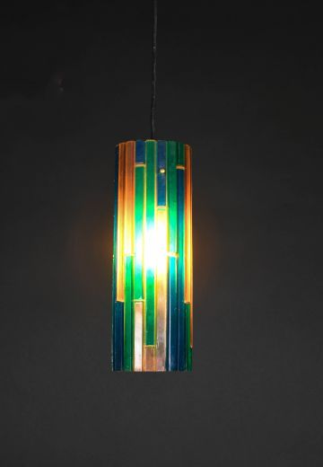 Multicolor Hanging Glass Pendant
