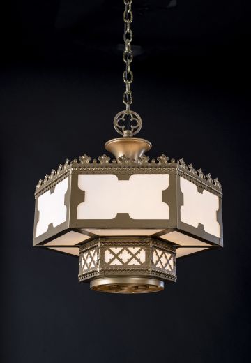 Antique Brass Gothic Hanging Lanterns