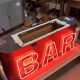 Distressed Neon "Bar" Sign (Double Sided - Hanging or Wall Mount) #0