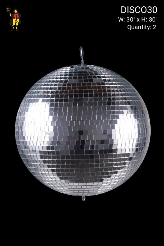 30" Disco Ball w/Motor