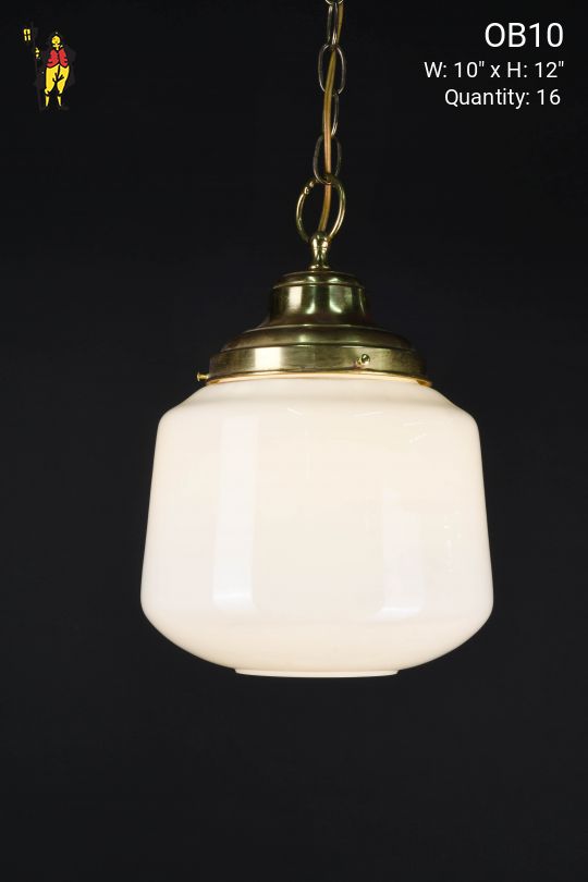 10" Open Bottom Hanging Glass Globe