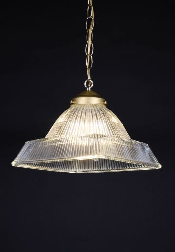 10.5" Hanging Halophane Pendant (3 1/4" Holder)