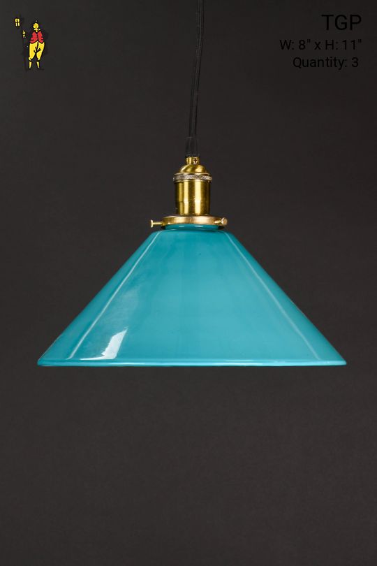 Turqoise Glass Hanging Pendant