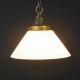 10" White Glass Cone Shade Pendant (3 1/4" Holder) #0