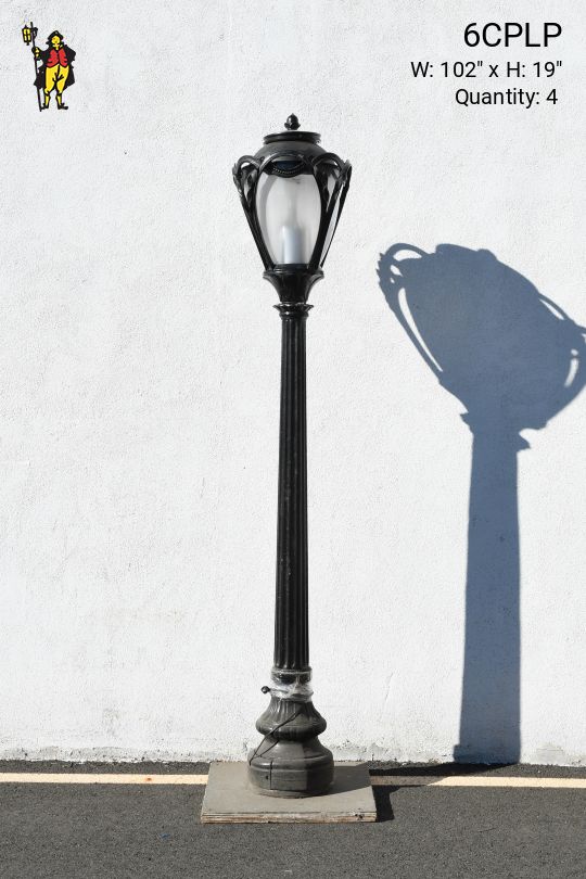 8.5' Black CP Head Lamp Post (6' Post)